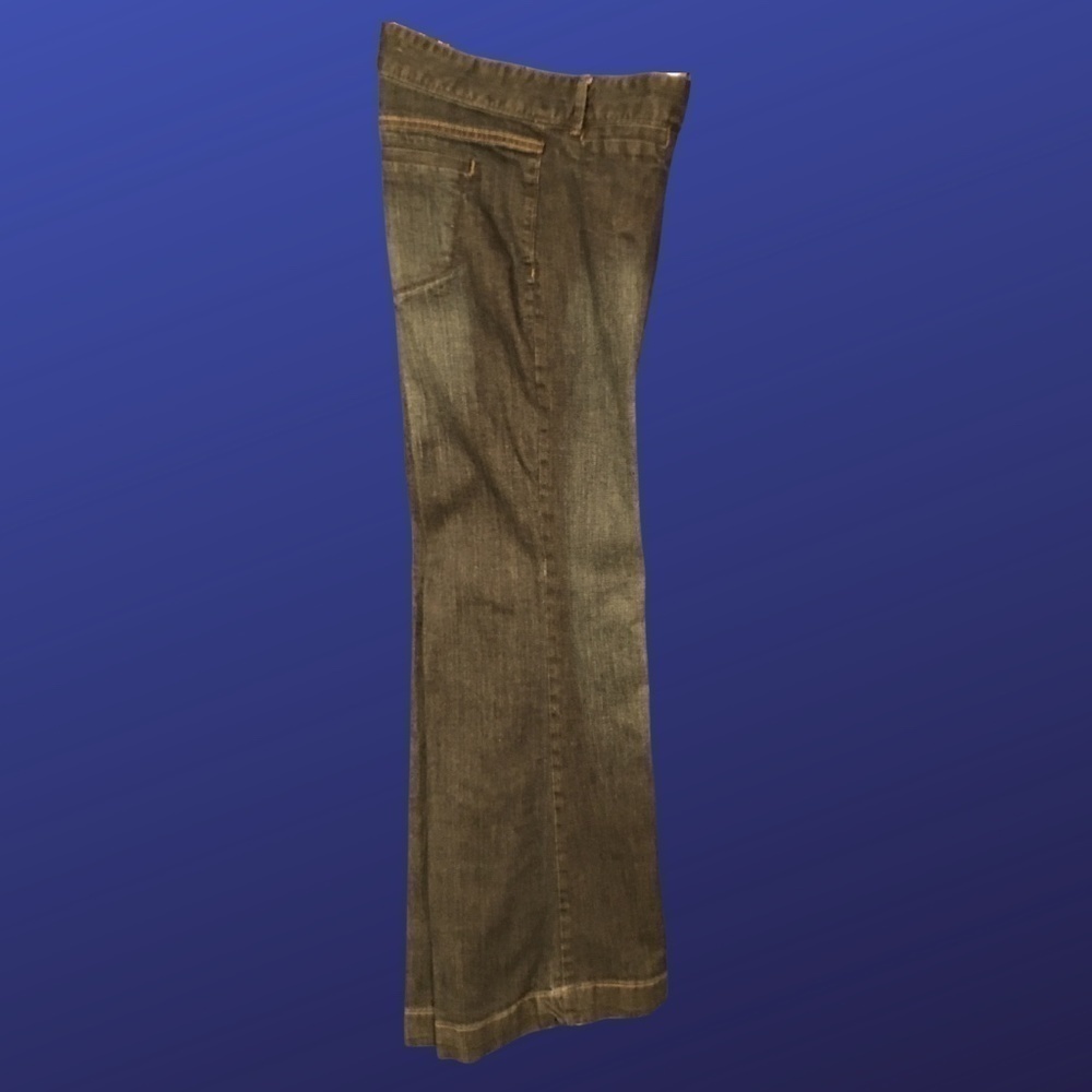 OLD NAVY “The Diva” Women’s Straight Leg TROUSER JEANS, Dark Blue, Size 4, NWOT